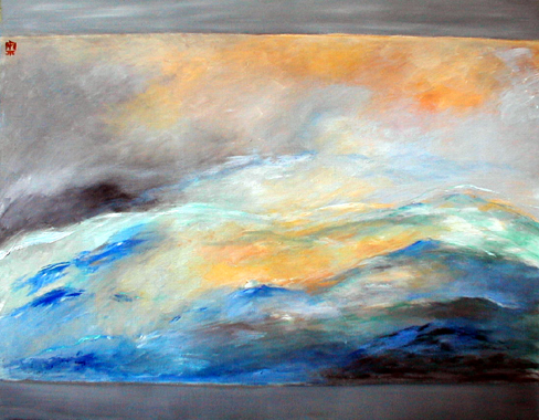 Titel: Bleu volatile, Kunstenaar: Van Landeghem, Joelle